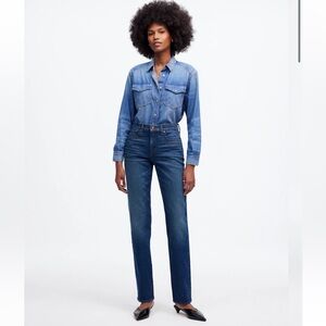 The Tall '90s Straight Mid-Rise Jean in Osada Wash 31T